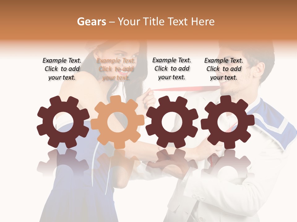 White Caucasian Male PowerPoint Template