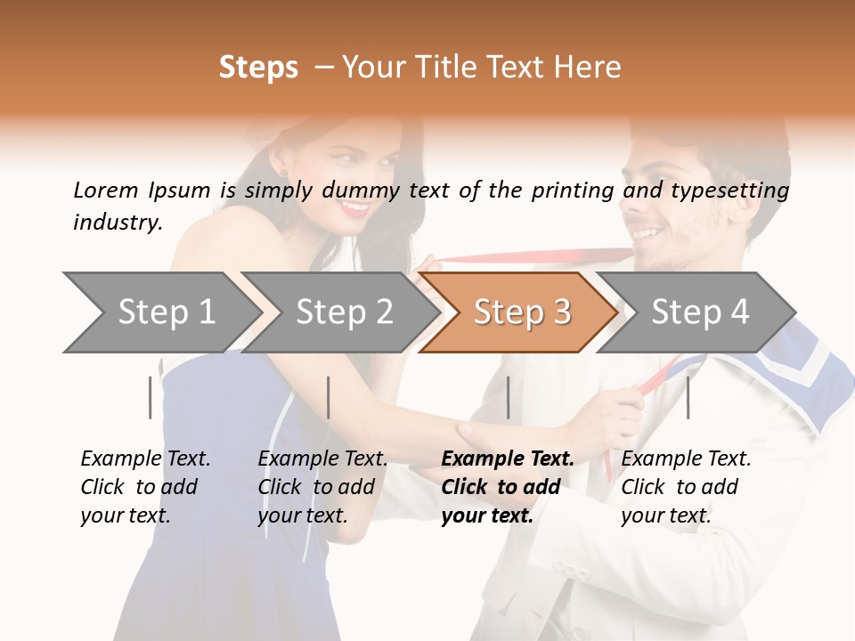 White Caucasian Male PowerPoint Template