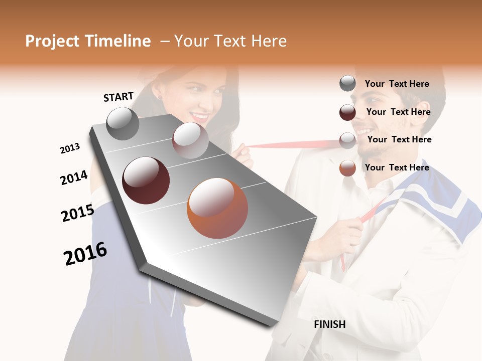 White Caucasian Male PowerPoint Template