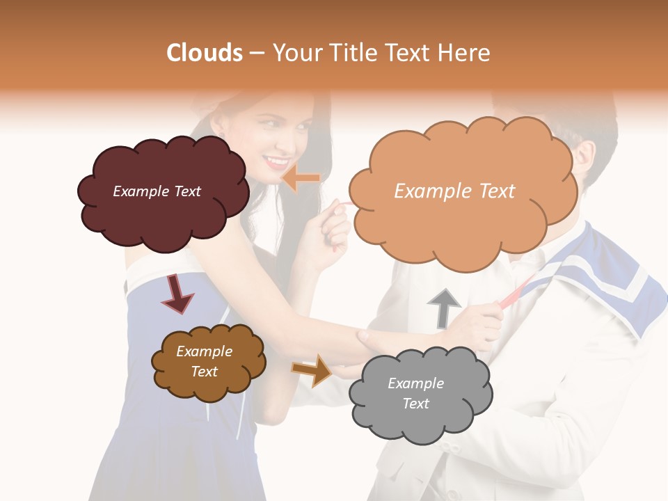 White Caucasian Male PowerPoint Template