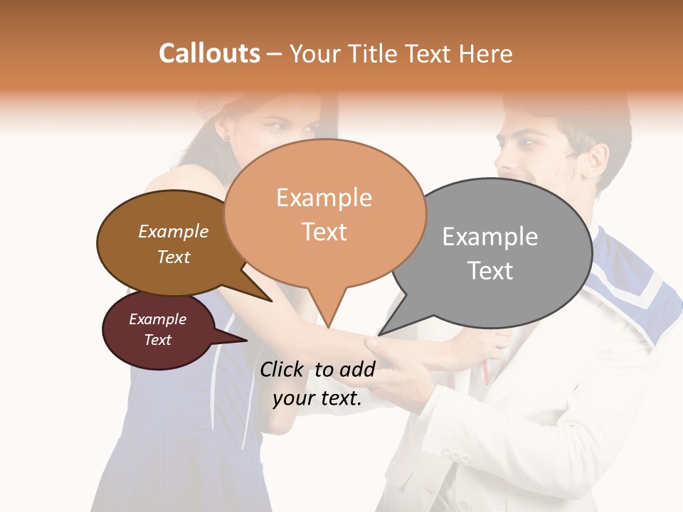 White Caucasian Male PowerPoint Template