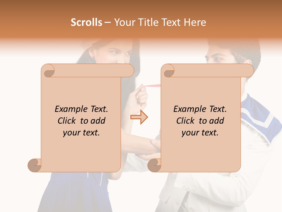White Caucasian Male PowerPoint Template