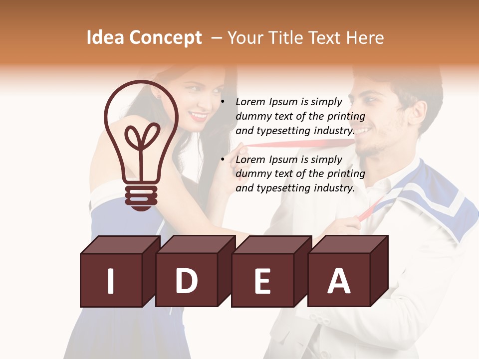 White Caucasian Male PowerPoint Template