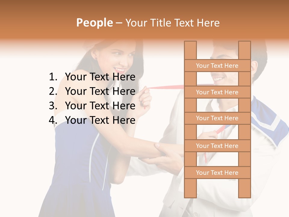 White Caucasian Male PowerPoint Template