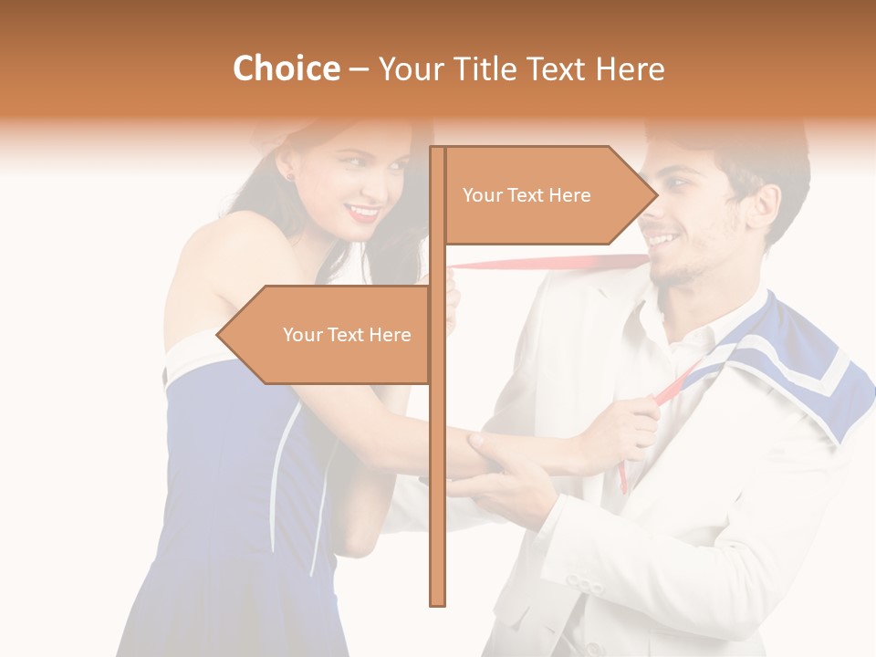 White Caucasian Male PowerPoint Template