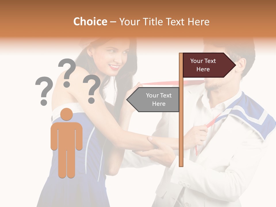 White Caucasian Male PowerPoint Template