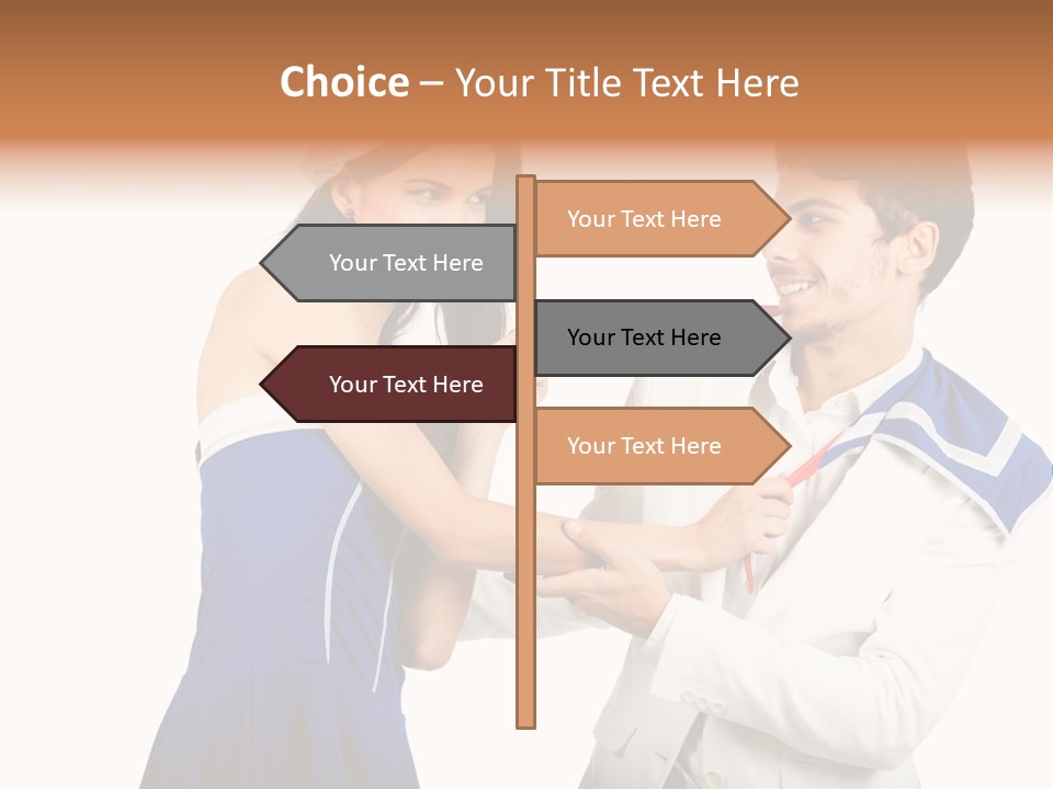 White Caucasian Male PowerPoint Template