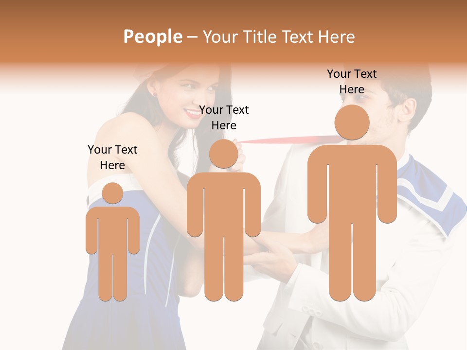 White Caucasian Male PowerPoint Template