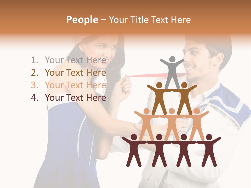 White Caucasian Male PowerPoint Template