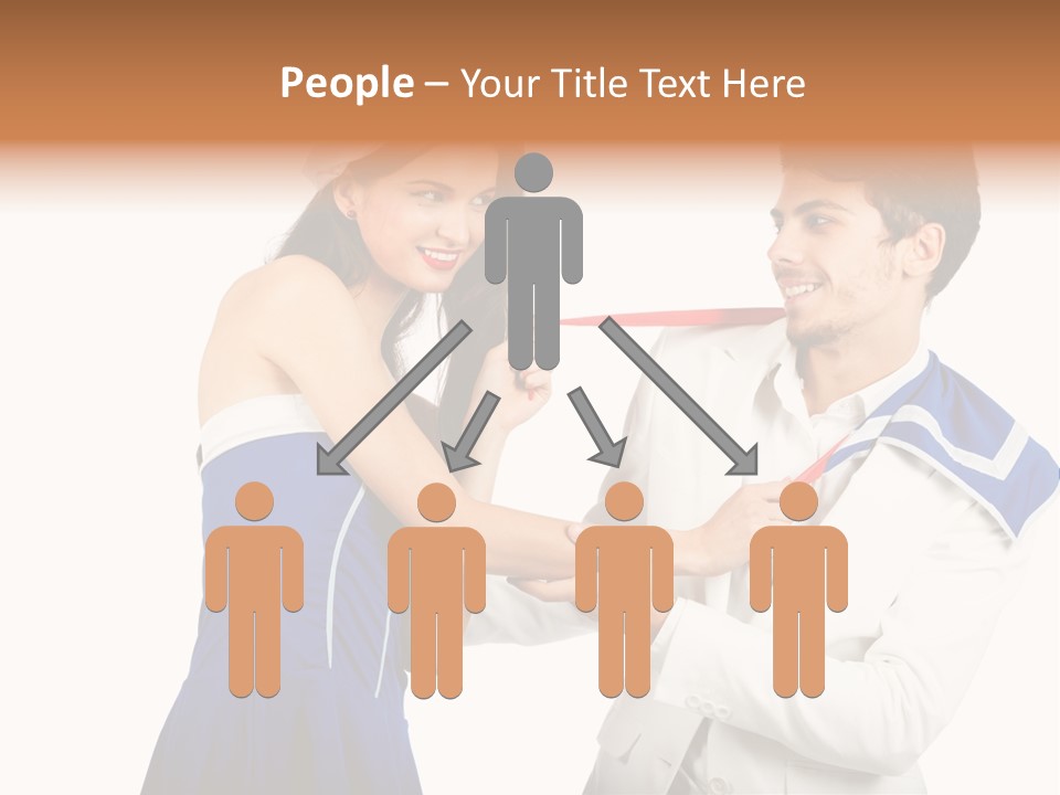 White Caucasian Male PowerPoint Template