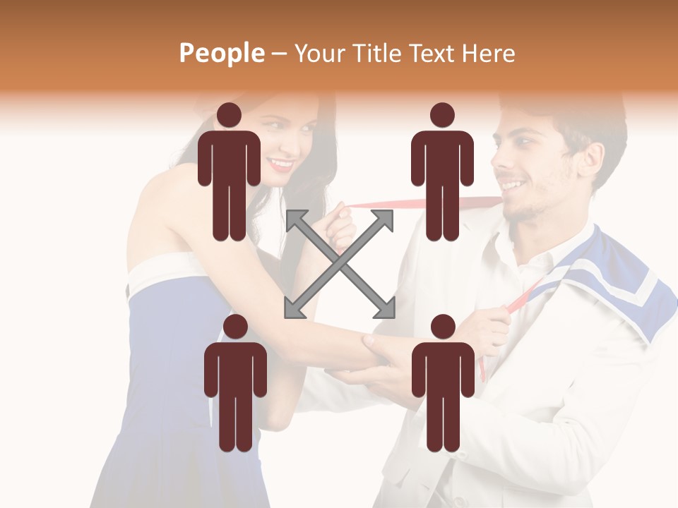 White Caucasian Male PowerPoint Template