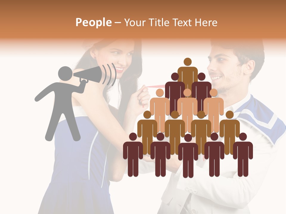 White Caucasian Male PowerPoint Template