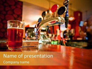Lager Inside Traditional Pub PowerPoint Template