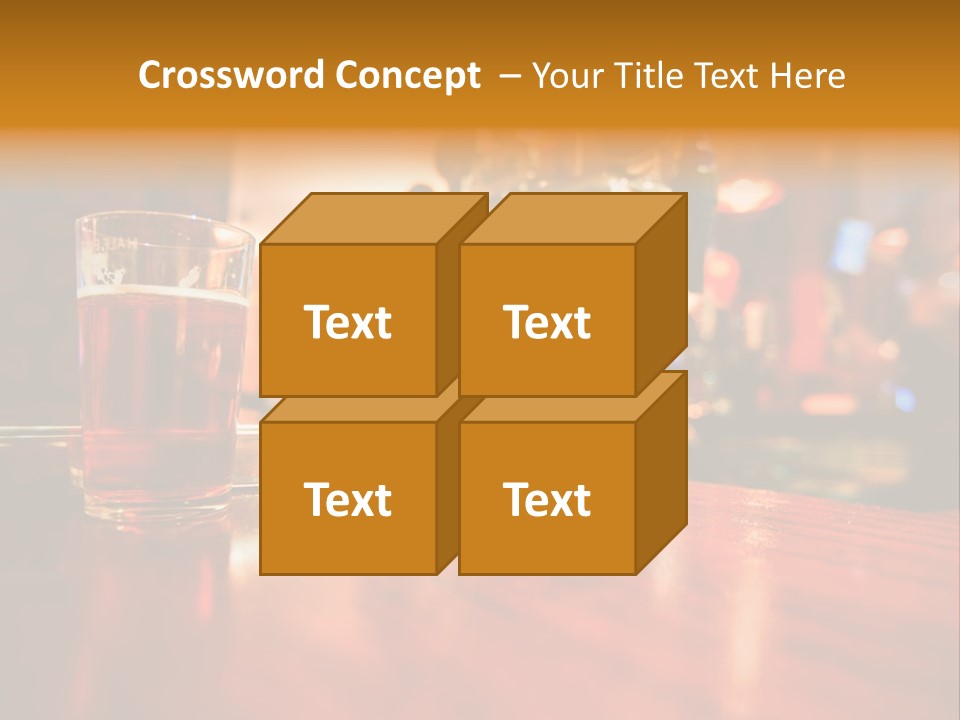 Lager Inside Traditional Pub PowerPoint Template