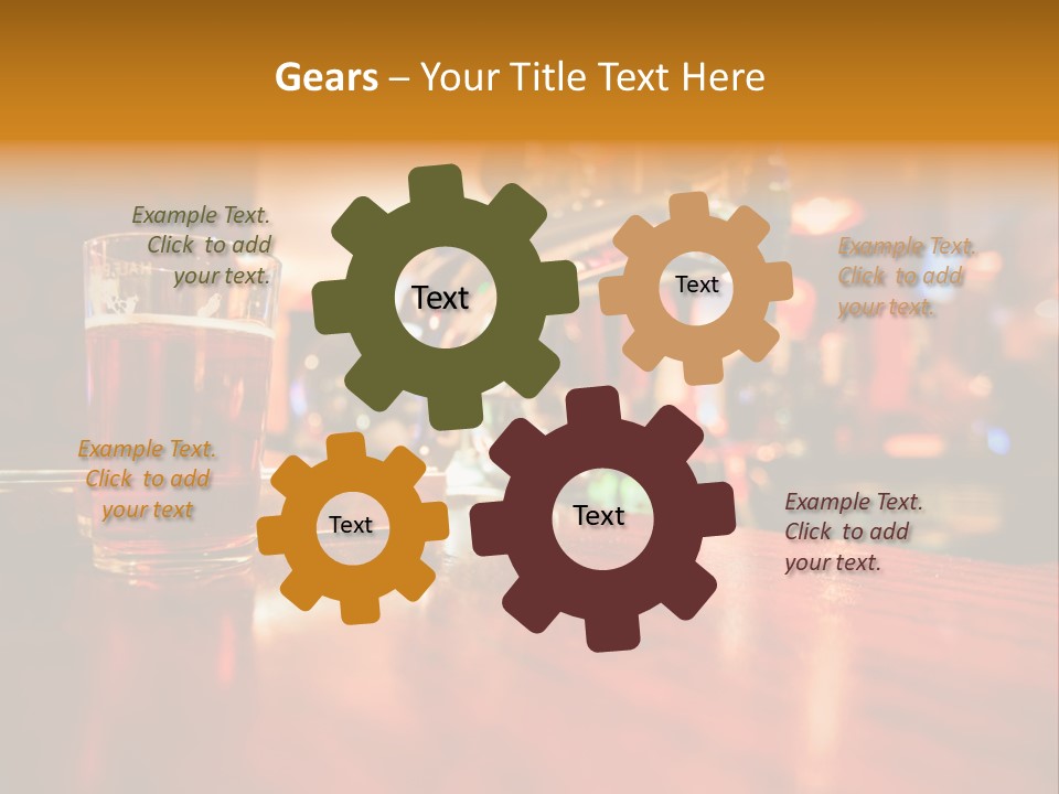 Lager Inside Traditional Pub PowerPoint Template