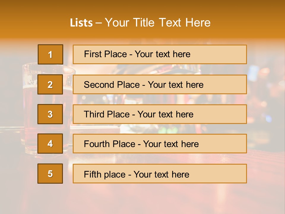 Lager Inside Traditional Pub PowerPoint Template