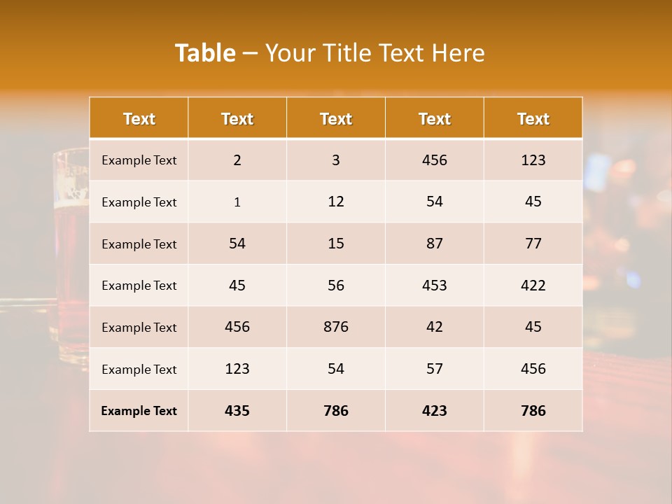 Lager Inside Traditional Pub PowerPoint Template