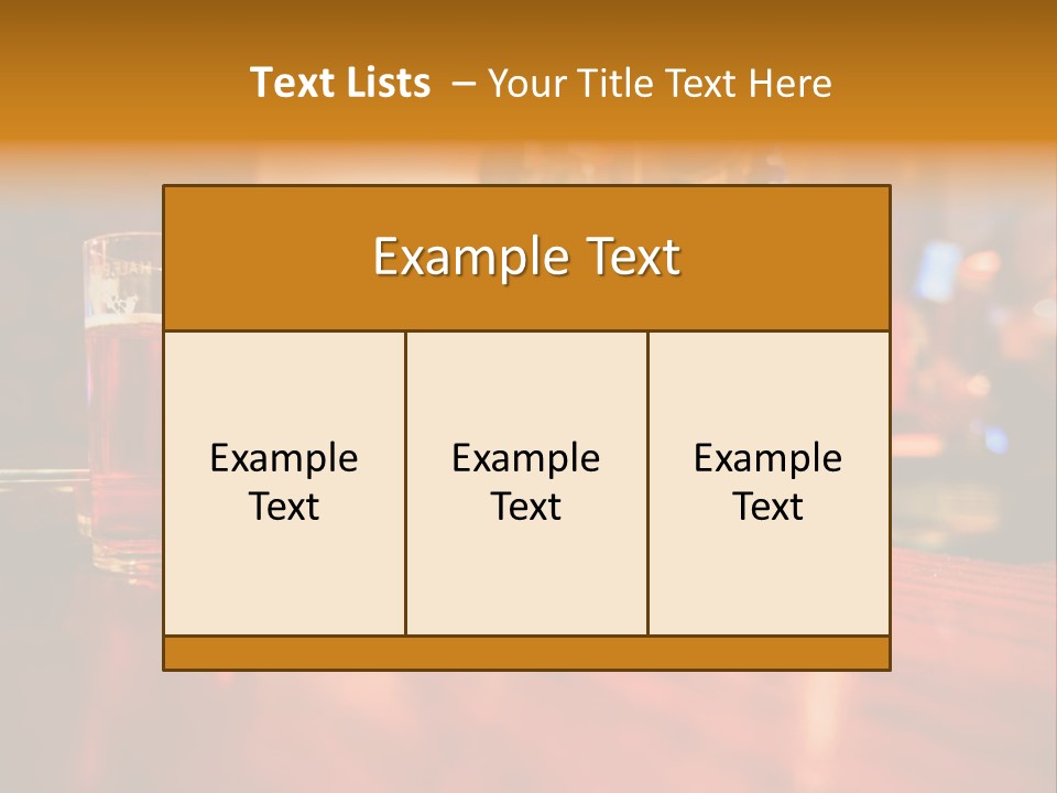 Lager Inside Traditional Pub PowerPoint Template