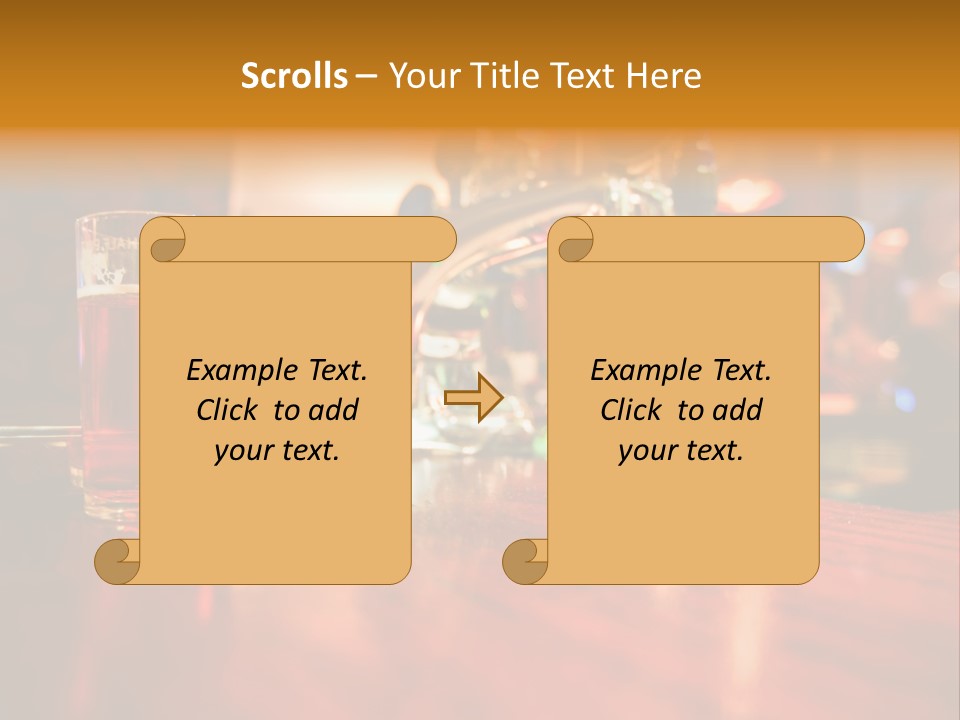 Lager Inside Traditional Pub PowerPoint Template