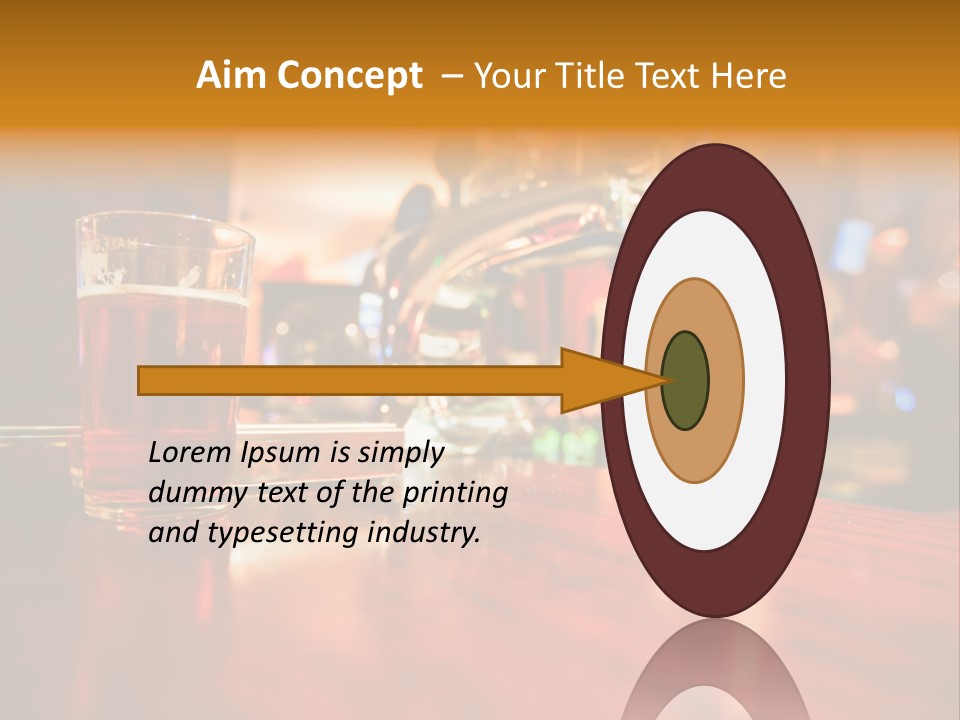 Lager Inside Traditional Pub PowerPoint Template