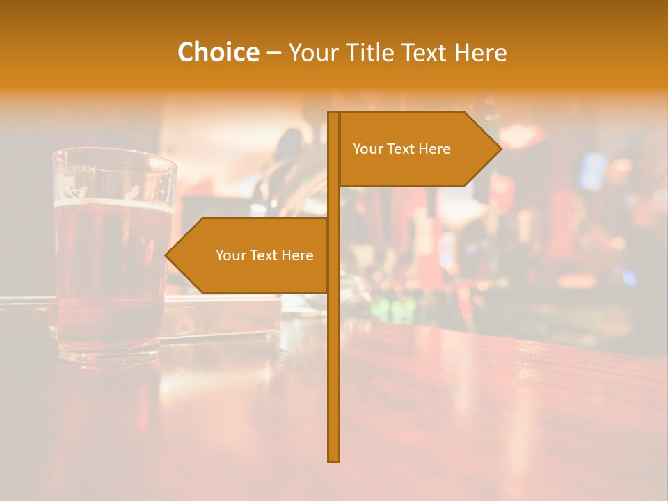 Lager Inside Traditional Pub PowerPoint Template