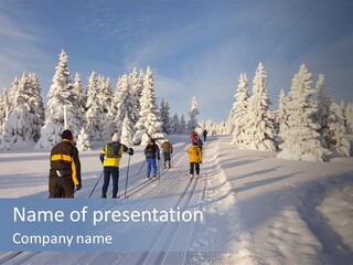 Sky Landscape Lillehammer PowerPoint Template