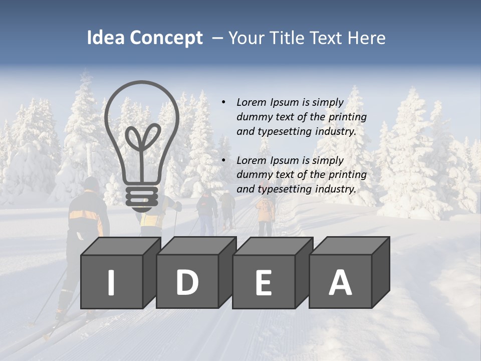 Sky Landscape Lillehammer PowerPoint Template