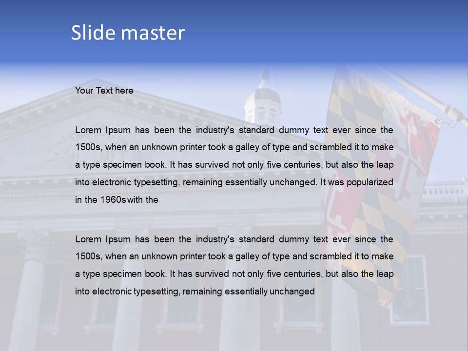 Law Chesapeake Bay State Capitol PowerPoint Template