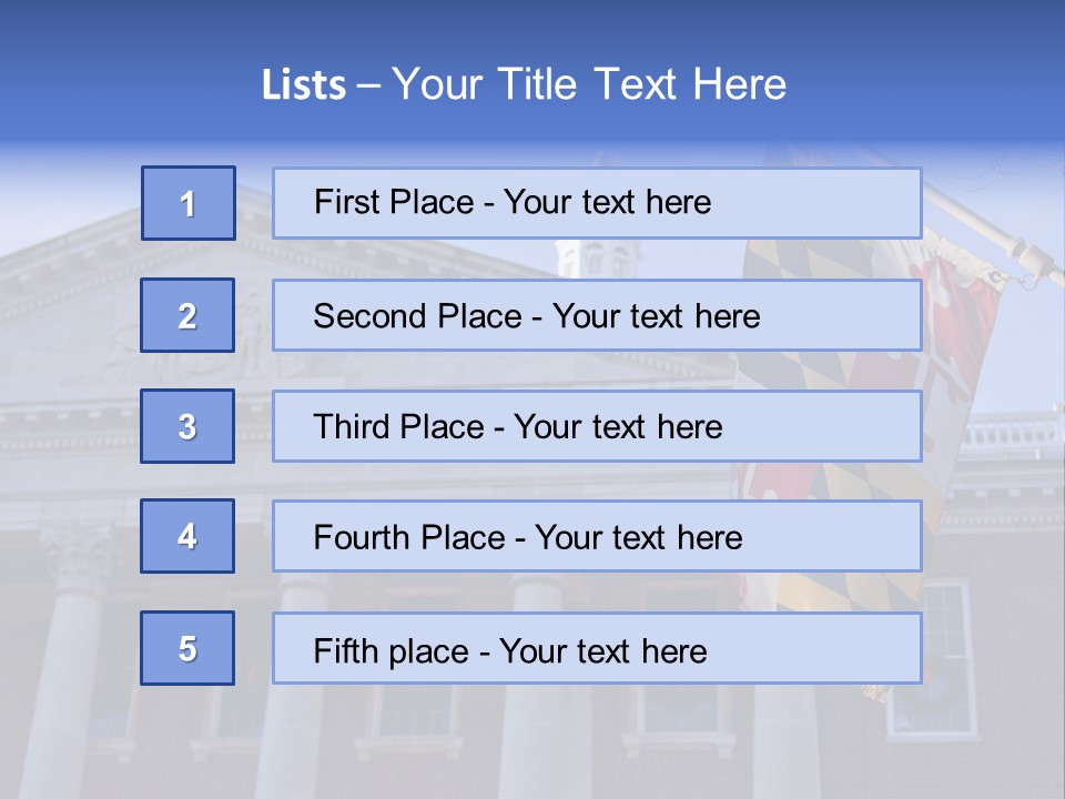 Law Chesapeake Bay State Capitol PowerPoint Template