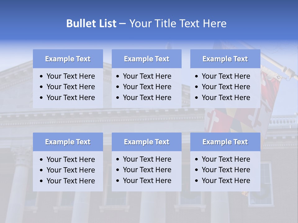 Law Chesapeake Bay State Capitol PowerPoint Template