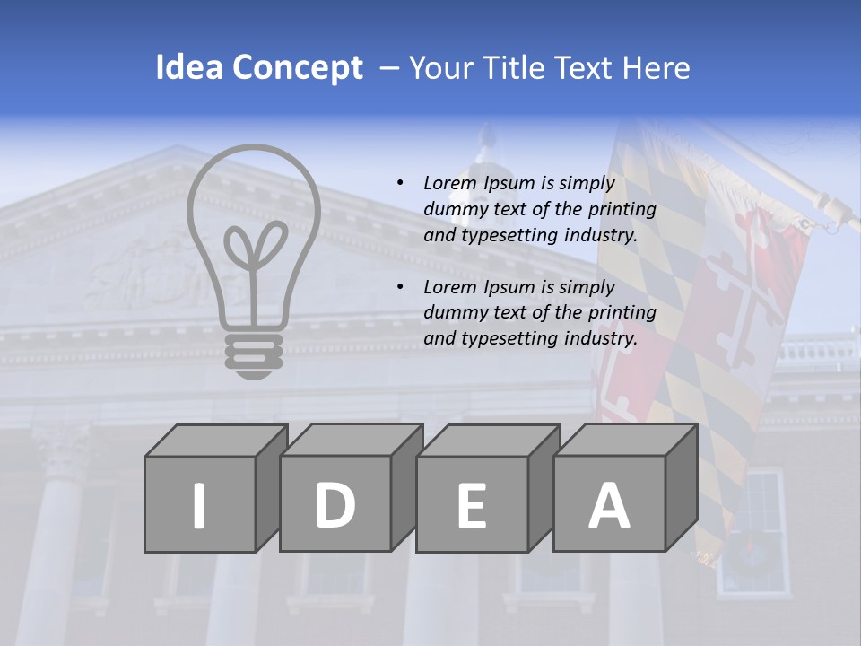 Law Chesapeake Bay State Capitol PowerPoint Template