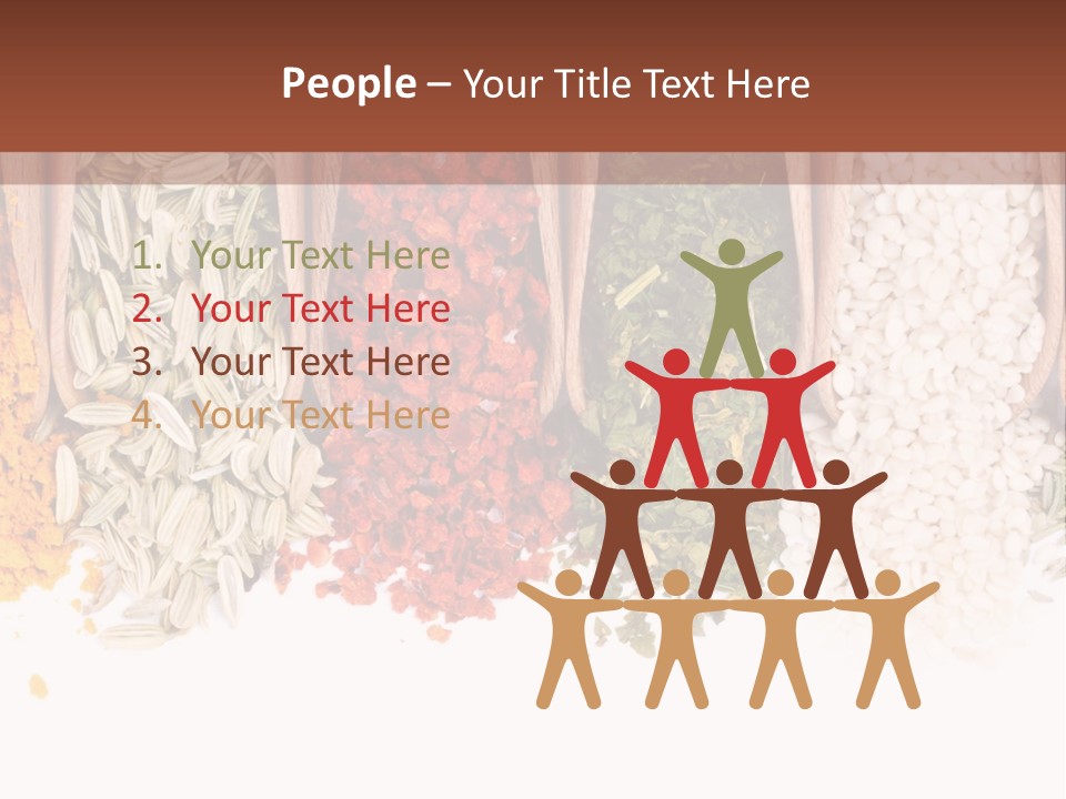 Color Closeup Group PowerPoint Template