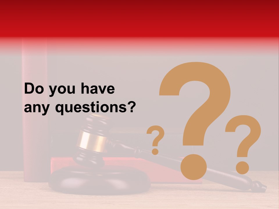 Judgement Judicial Decision PowerPoint Template