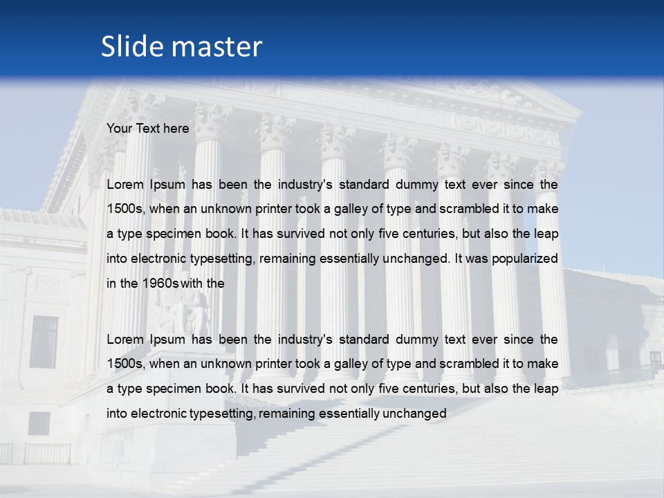 Judges Marble Rule PowerPoint Template