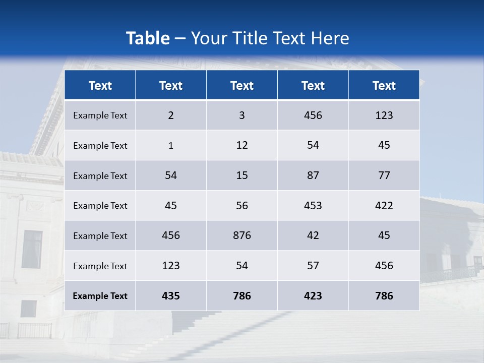 Judges Marble Rule PowerPoint Template