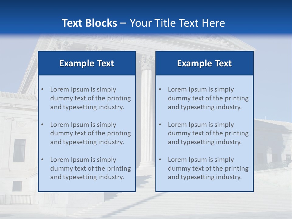 Judges Marble Rule PowerPoint Template