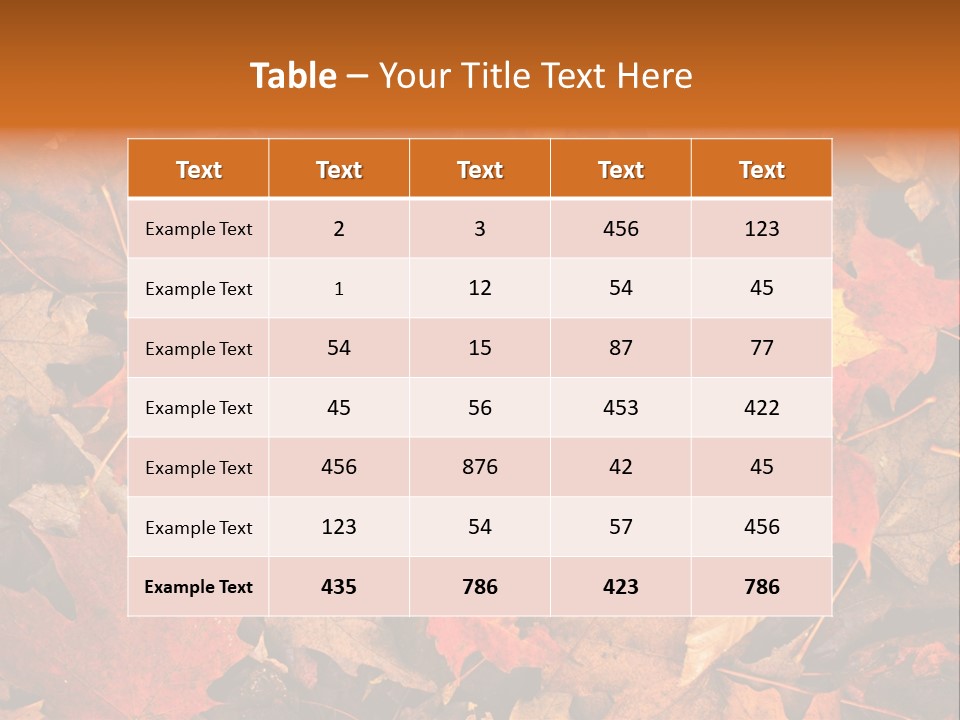 View September Season PowerPoint Template