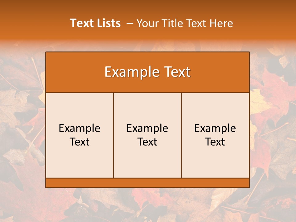 View September Season PowerPoint Template