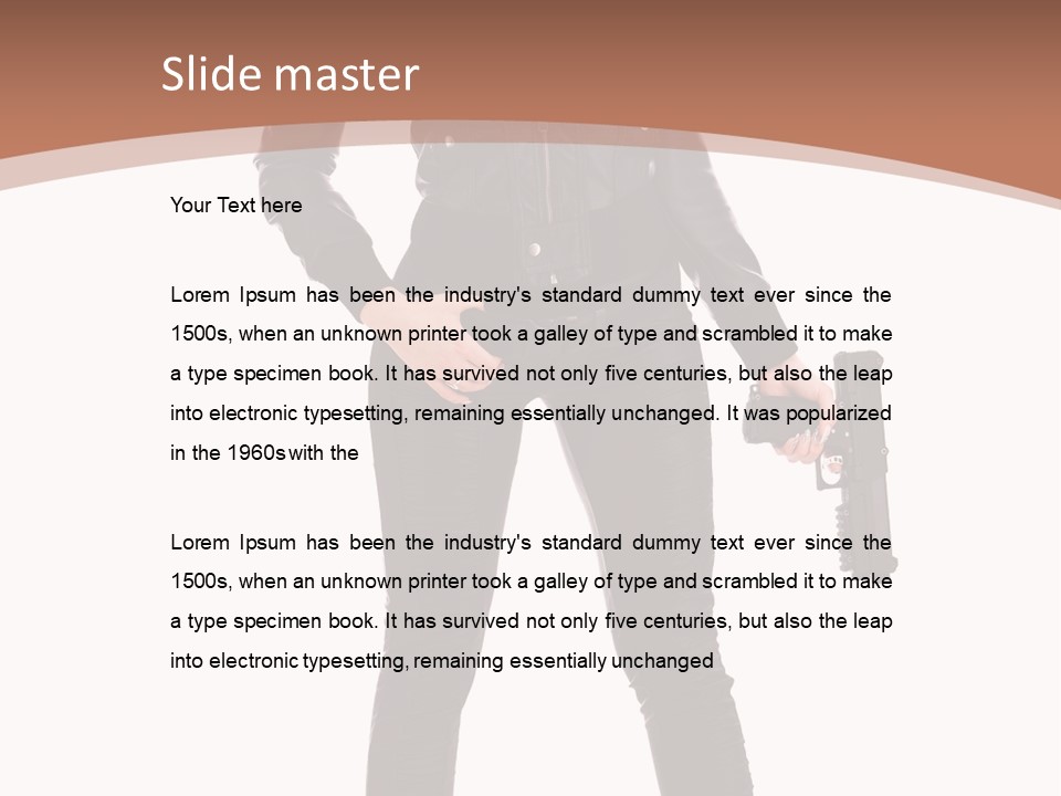 Lady Fashion Portrait PowerPoint Template