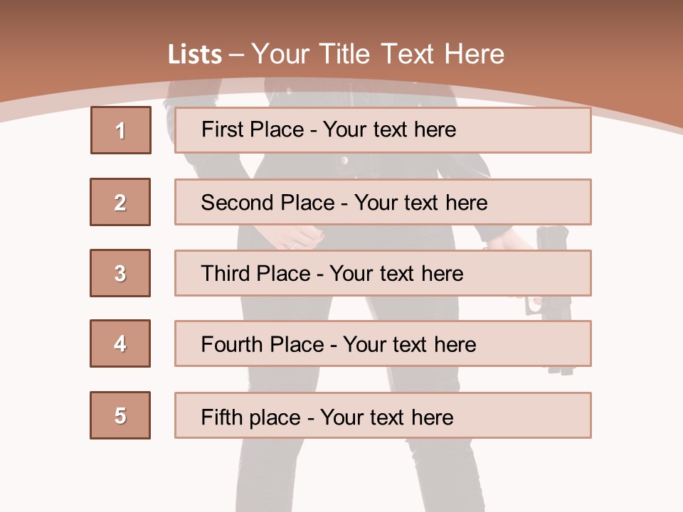 Lady Fashion Portrait PowerPoint Template