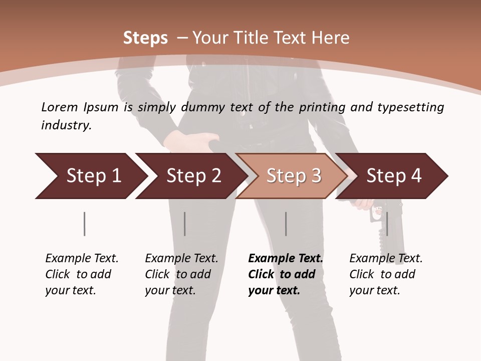 Lady Fashion Portrait PowerPoint Template