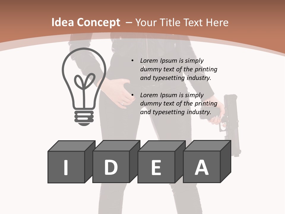 Lady Fashion Portrait PowerPoint Template