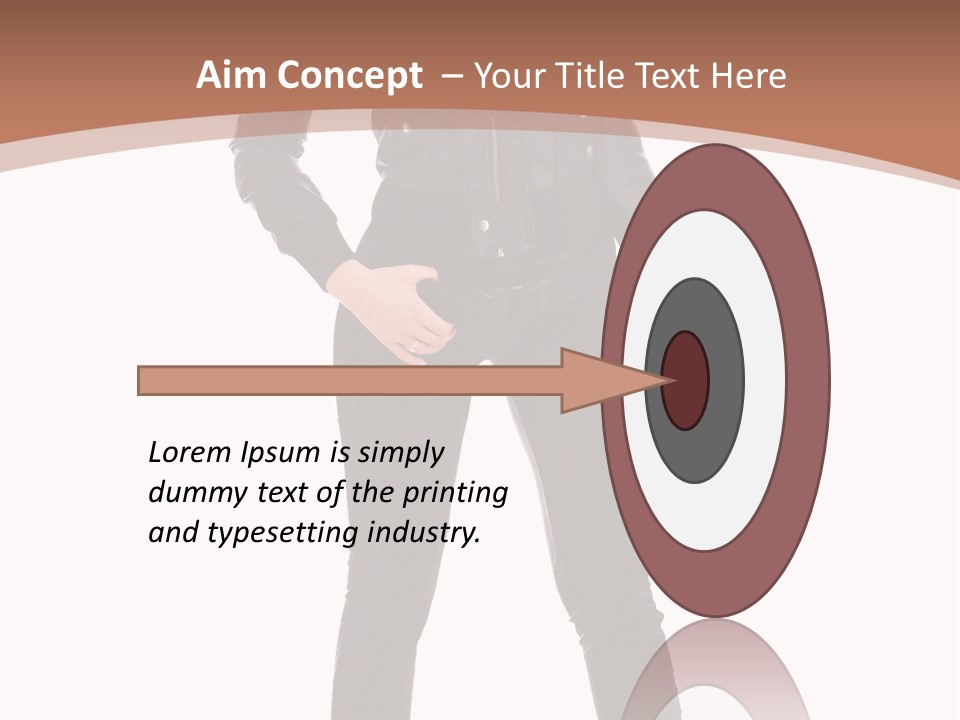 Lady Fashion Portrait PowerPoint Template