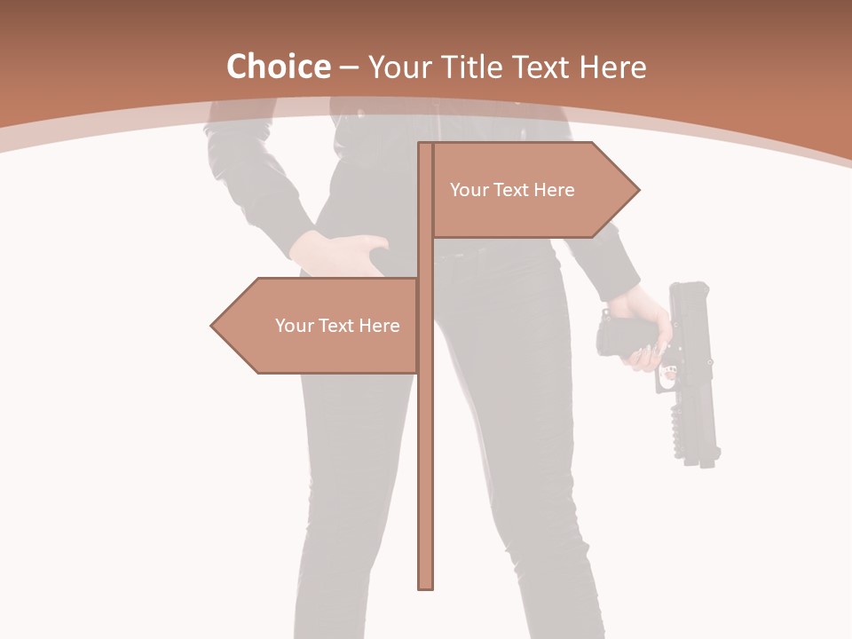 Lady Fashion Portrait PowerPoint Template