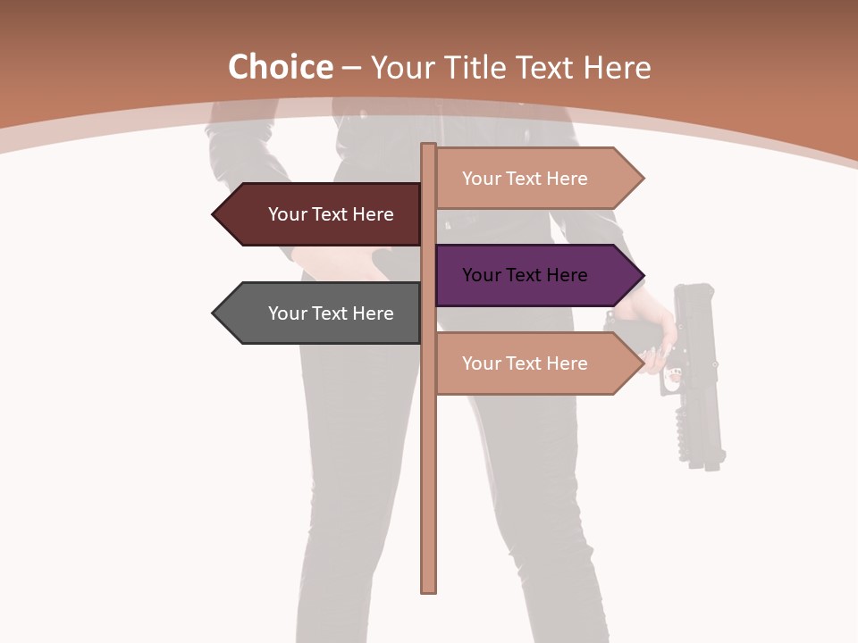 Lady Fashion Portrait PowerPoint Template