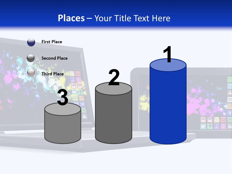 White Microelectronics Radio Receiver PowerPoint Template