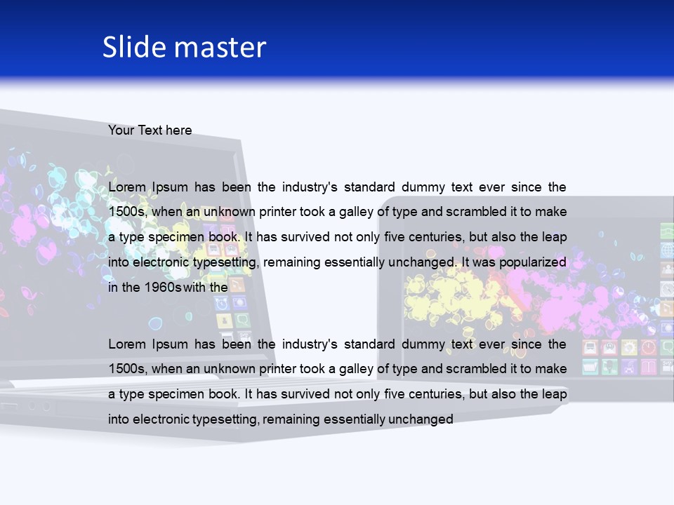 White Microelectronics Radio Receiver PowerPoint Template