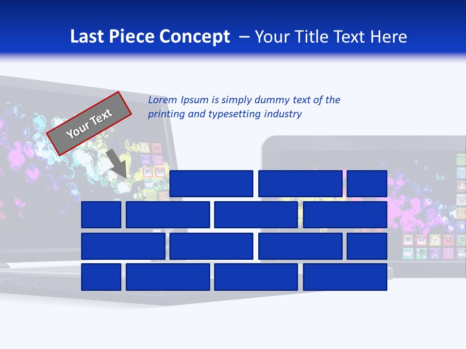 White Microelectronics Radio Receiver PowerPoint Template