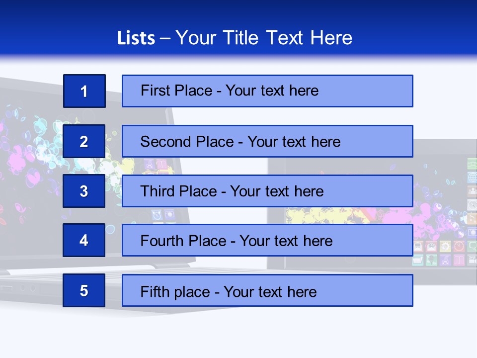 White Microelectronics Radio Receiver PowerPoint Template