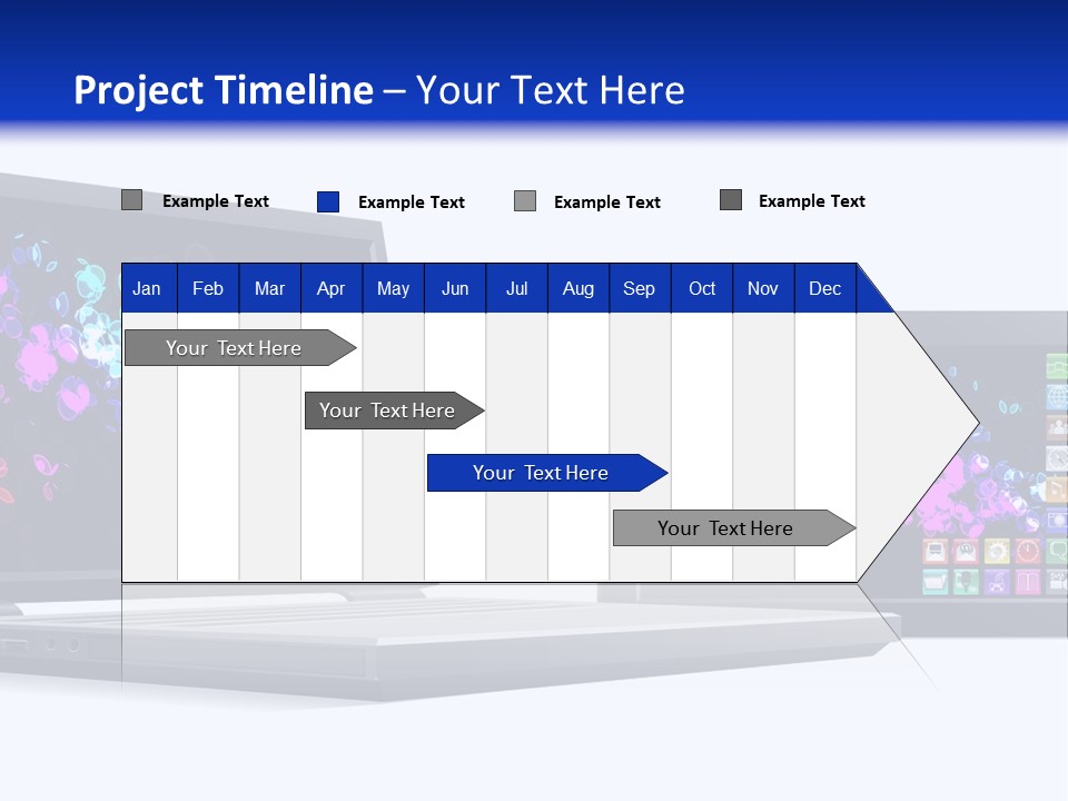 White Microelectronics Radio Receiver PowerPoint Template